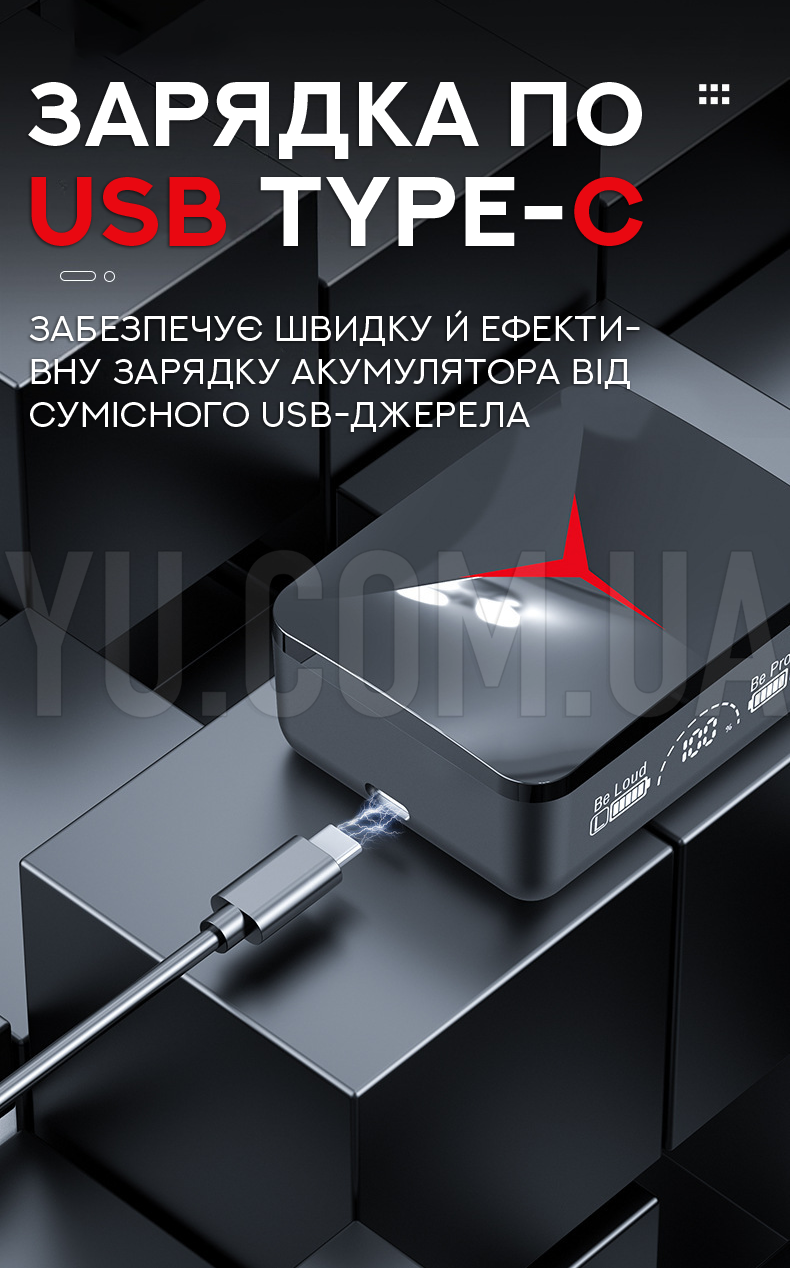 Навушники вкладиші бездротові TWS M90 Навушники вкладиші бездротові TWS M90
